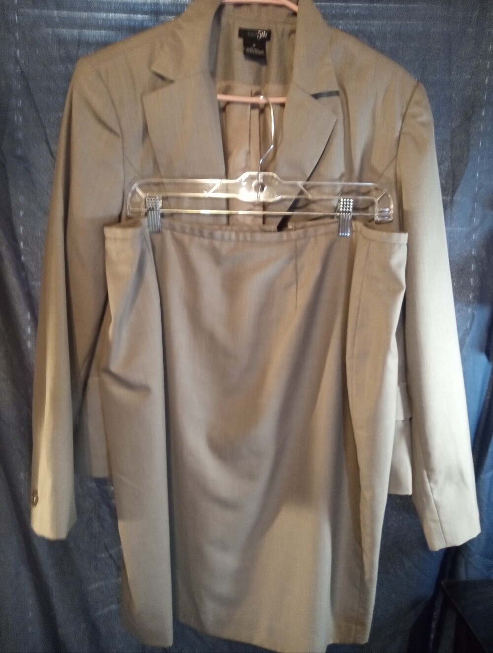 East 5th Tan Women's Two-Piece Suit Jacket & Skirt